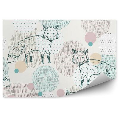 Tapisserie murale Renard coloré