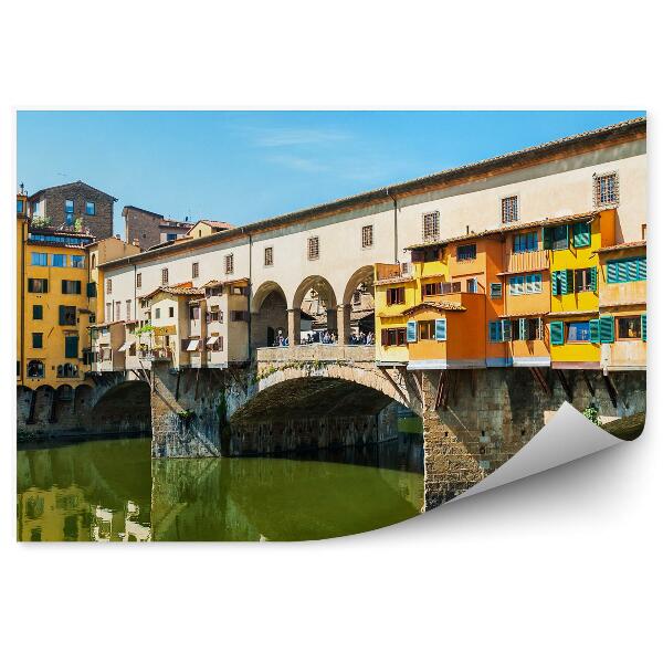 Papier peint Pont de la rivière des orfèvres Bâtiments Ciel Florence