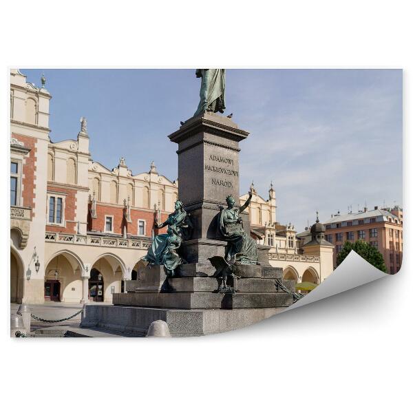 Papier peint Sukiennice Krakow Market Square Adam Mickiewicz Monument