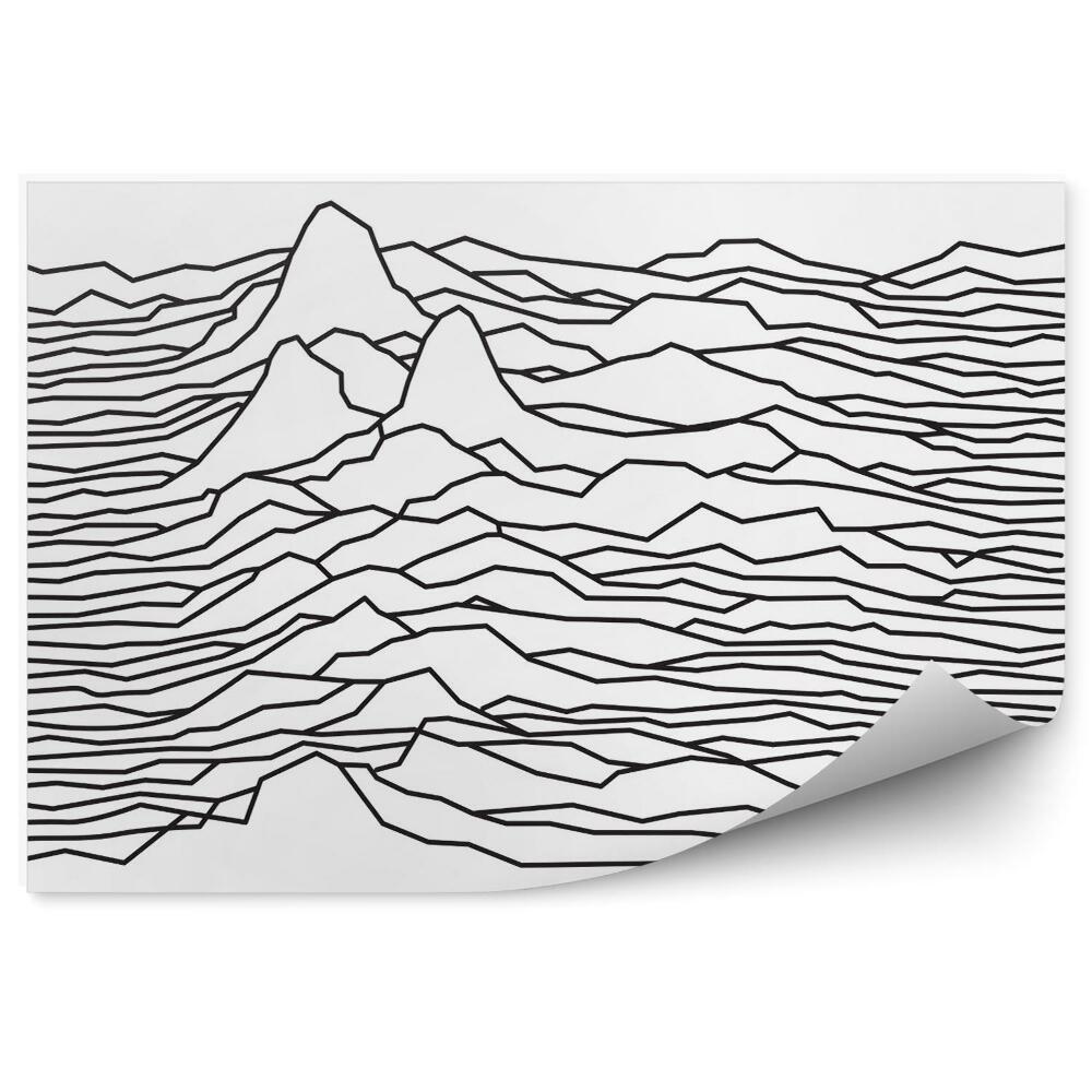 Tapisserie murale Rythme des vagues, montagnes