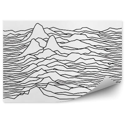 Tapisserie murale Rythme des vagues, montagnes