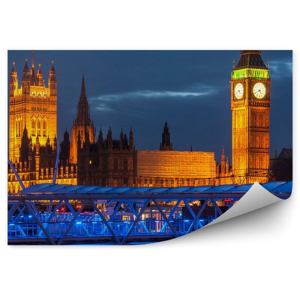 Papier peint Lumières nocturnes de Londres big ben palace