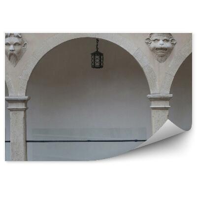 Papier peint Cour arcade sculpture