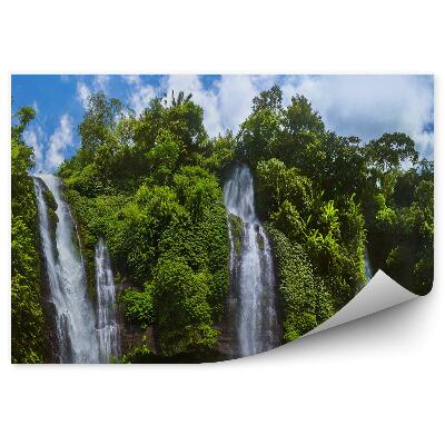 Papier peint Bali Indonésie Cascades Forêt Verdure