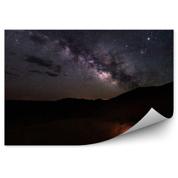 Papier peint Camping Ciel Étoiles Canyon Utah Usa Galaxies Cosmos