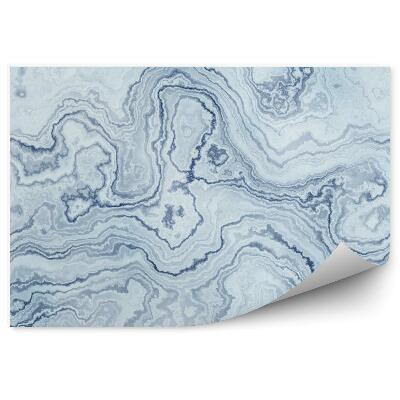 Tapisserie murale Texture de marbre bleu
