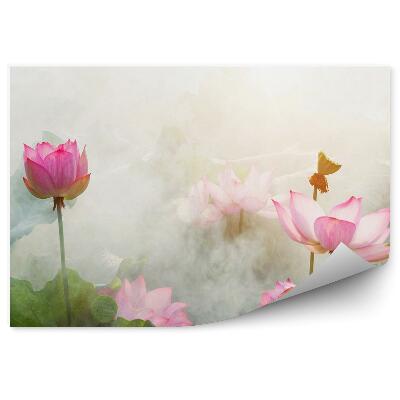 Papier peint Fleurs de lotus dans la brume