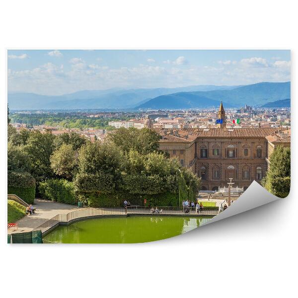 Papier peint Palazzo Pitti Boboli Jardin Bâtiments Nature Ciel Nuages Florence