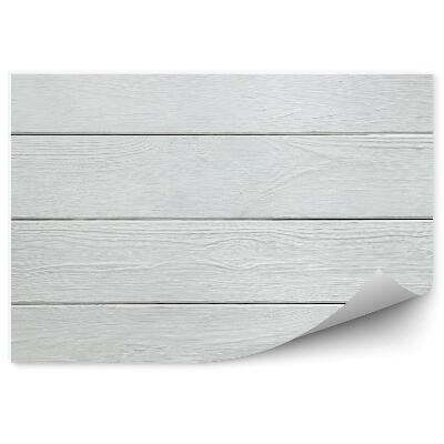 Papier peint Planches en bois blanches