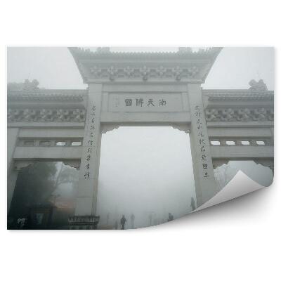 Papier peint Arche Historique Ngong Ping Île Lantau Arbres Gens