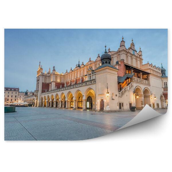 Papier peint Cracovie Sukiennice Hall Cracovie Place du marché Bâtiments Ciel