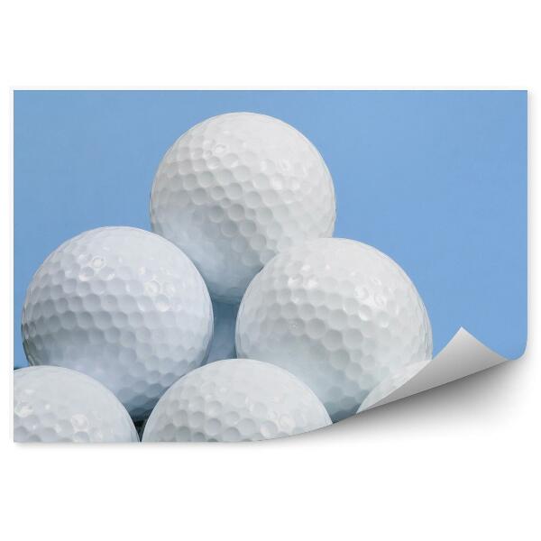 Papier peint Balles De Golf Pyramide Herbe Ciel