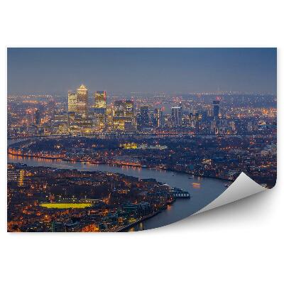 Papier peint Panorama de la ville de Londres Lumières