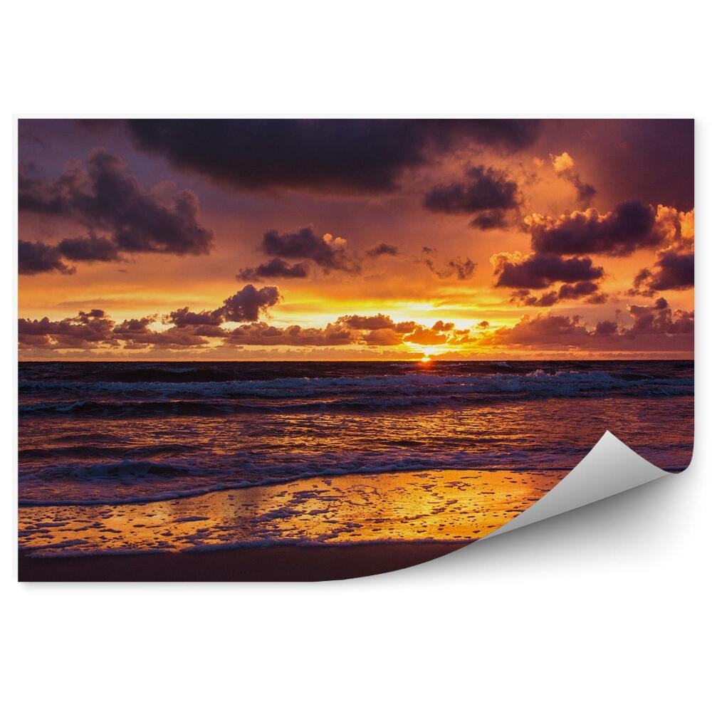 Papier peint Vagues d'eau Mer Sable