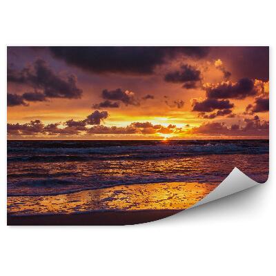 Papier peint Vagues d'eau Mer Sable