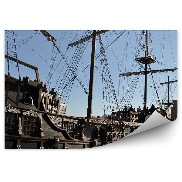 Papier peint Voilier pirate Gdańsk Mer Baltique