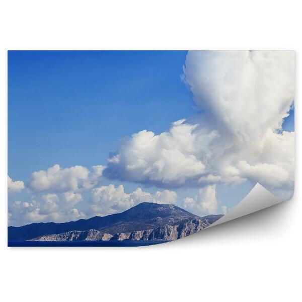 Papier peint Île De Nuages En Forme De Coeur Romance