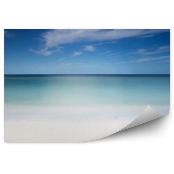 Papier peint Plage De Sable Océan Ciel Nuages