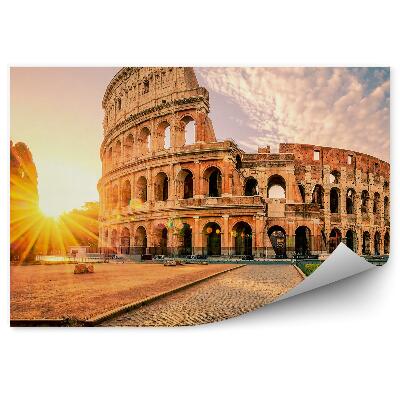 Papier peint Soleil matinal en Italie bâtiments de la ville