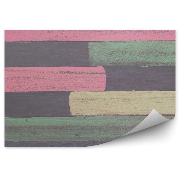 Papier peint Planches en bois pastel