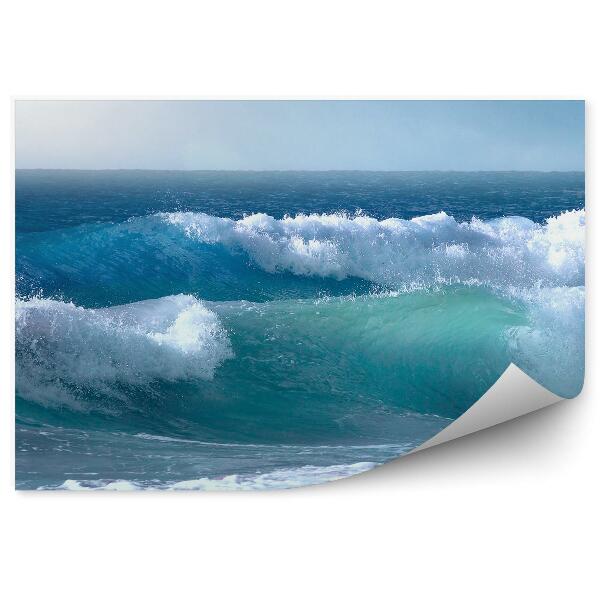 Papier peint Belles Grandes Vagues Ciel Mer