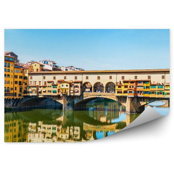 Papier peint Pont des orfèvres Rivière Nature Ciel Florence