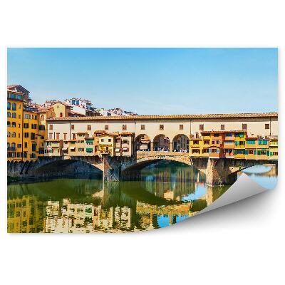 Papier peint Pont des orfèvres Rivière Nature Ciel Florence