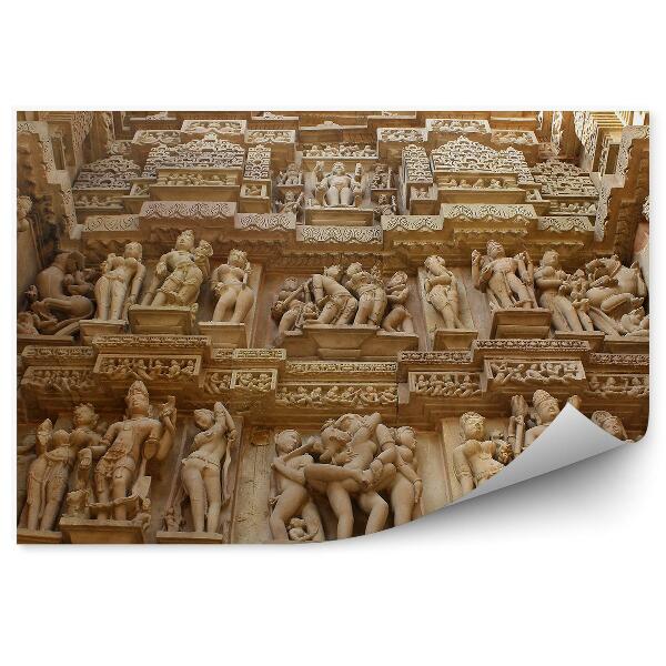 Papier peint Temple sculptures architecture monument