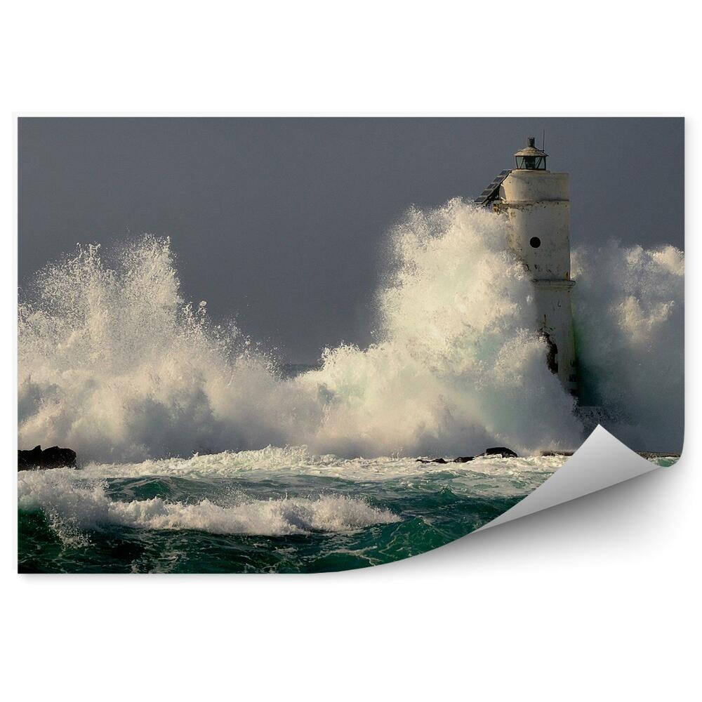 Papier peint Italie Tempête Ciel nuageux Vagues de mer