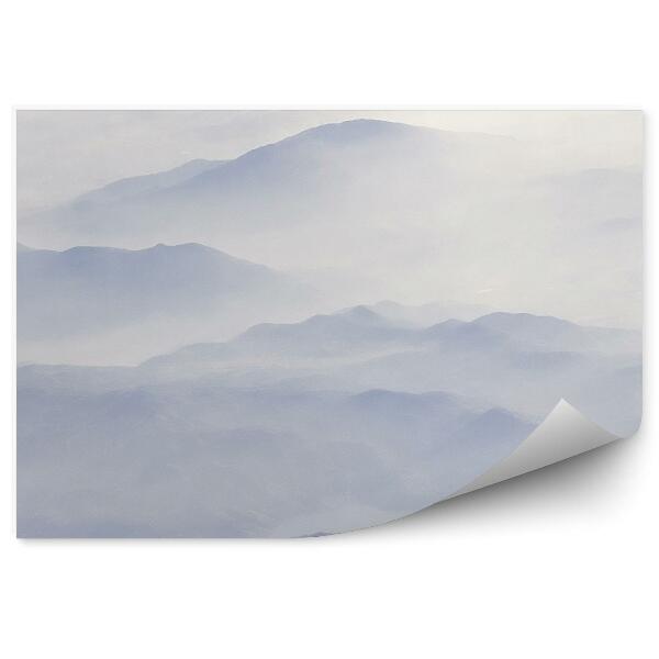 Papier peint Montagnes Brumeuses