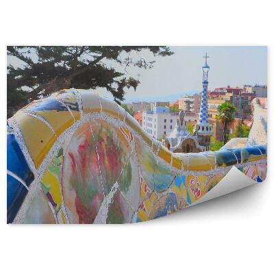 Papier peint Parc Guell Barcelone Espagne