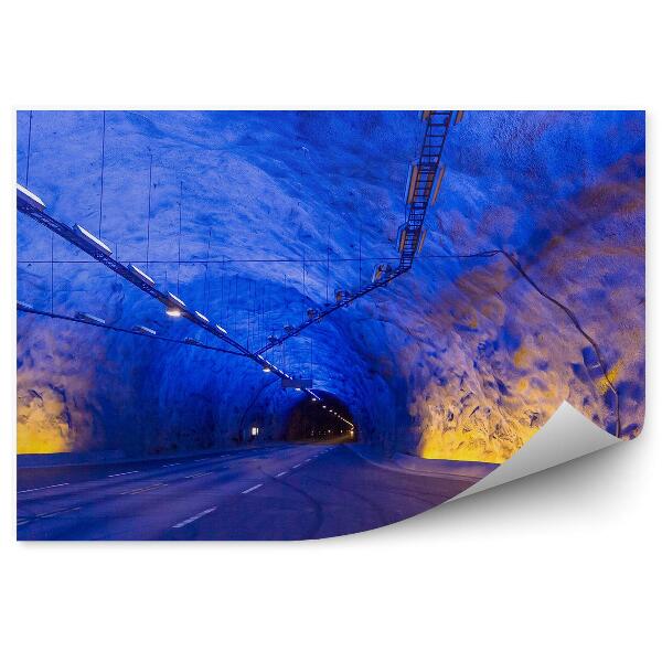 Papier peint Tunnel Routier Lumineux