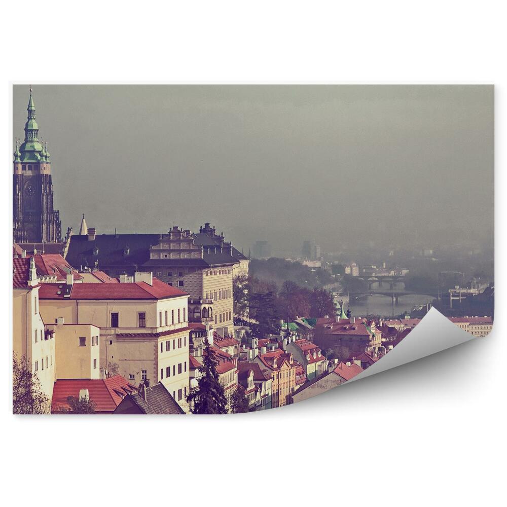 Papier peint Vue aérienne de Prague