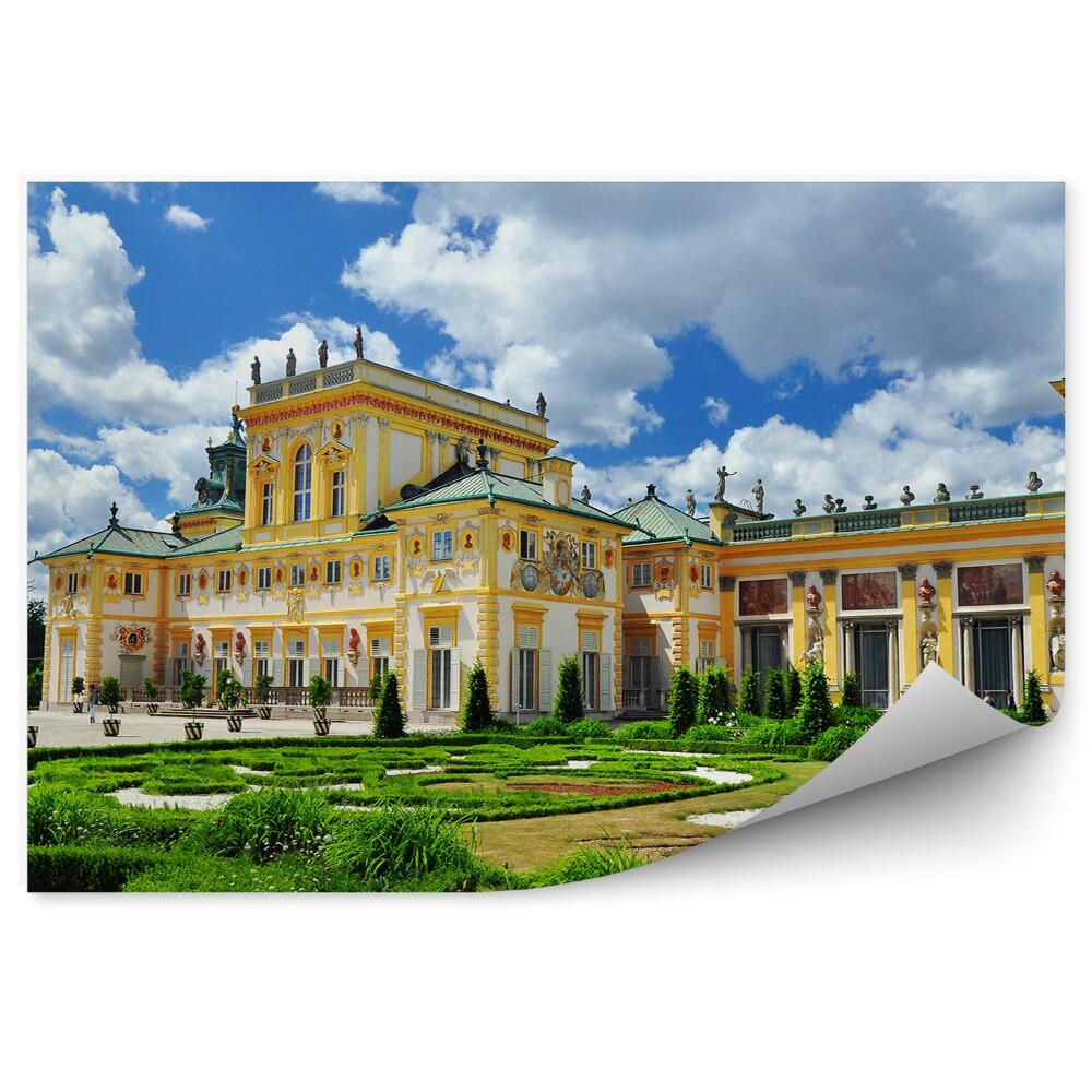 Papier peint Bâtiment historique Wilanów Nature Nuages Ciel