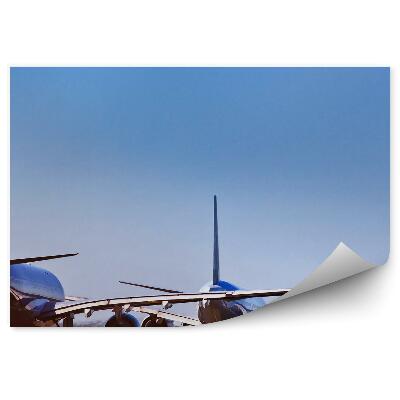 Papier peint Ligne de piste avions herbe