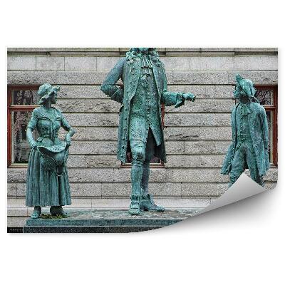 Papier peint Monument norvégien ludwig holberg city building