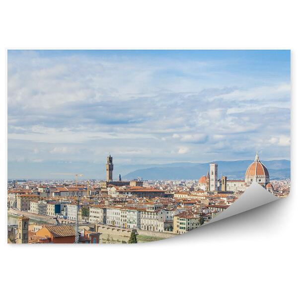 Papier peint Vue aérienne de la cathédrale Santa Maria Del Fiore de Florence Bâtiments