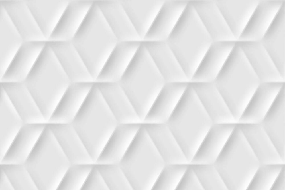 Tapisserie panoramique Motif d'hexagones fait d'ombres et de lumières