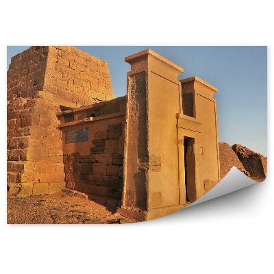 Papier peint Pierres de pyramides sable