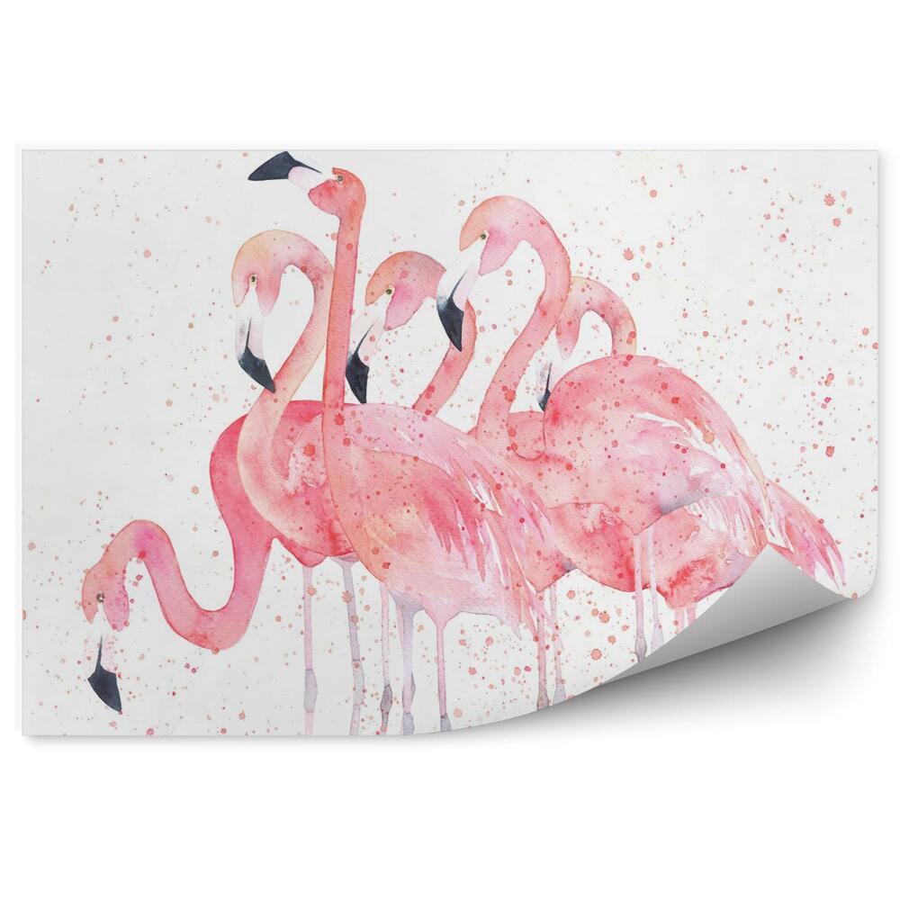 Tapisserie murale Flamands peints à l'aquarelle