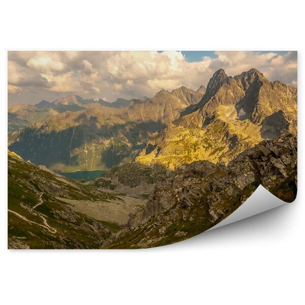 Papier peint Szpiglasowy Wierch Tatry Sky Clouds Vallée Des Cinq Étangs