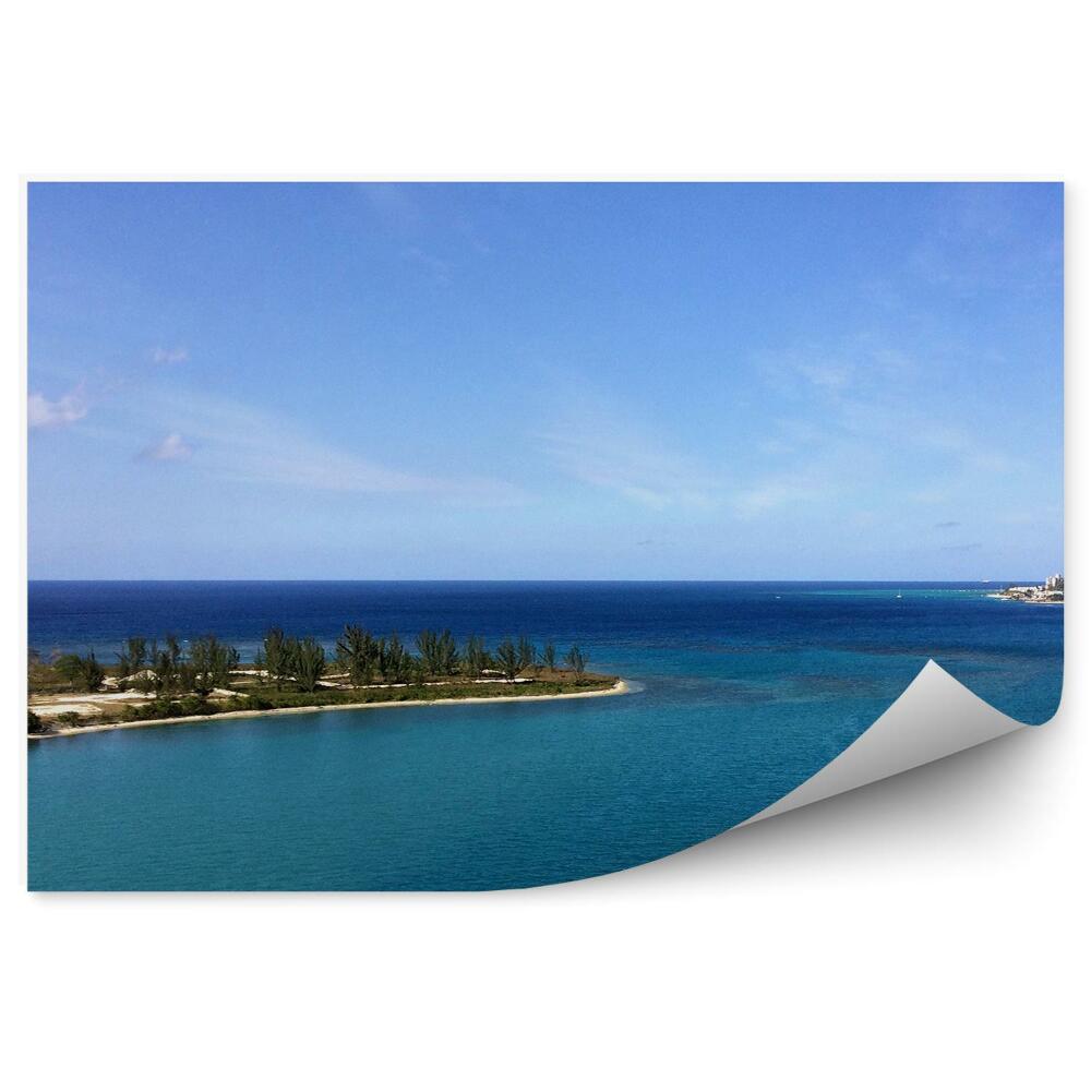 Papier peint Baie des îles Plantes Horizon