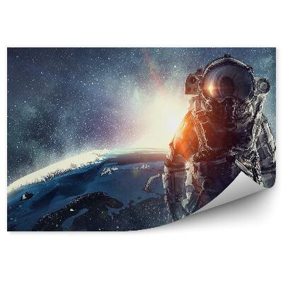 Papier peint Astronaute Espace Planète Terre Ciel Étoiles De Lumière