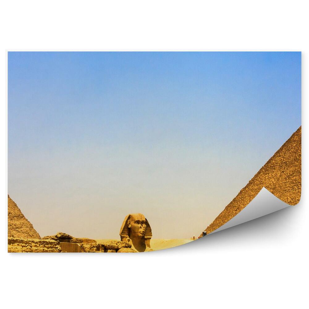 Papier peint Sable pyramides sphinx Égypte
