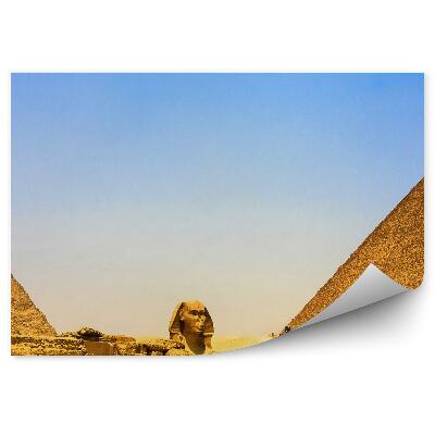 Papier peint Sable pyramides sphinx Égypte