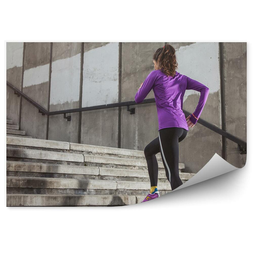 Papier peint Escalier de course sport fitness mur