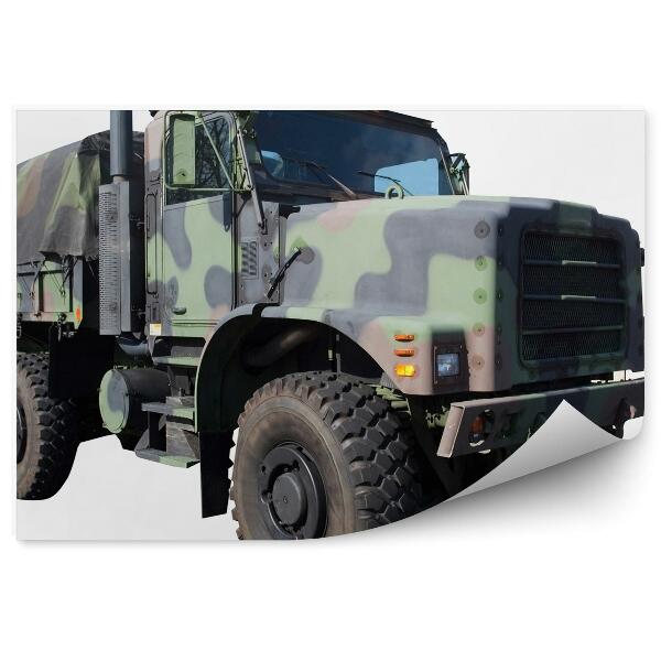 Papier peint Camion militaire en camouflage