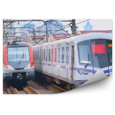 Papier peint Chine train transport ville