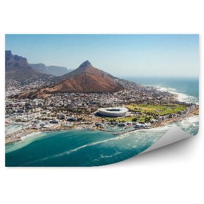 Papier peint vue à vol d'oiseau rpa africa ville