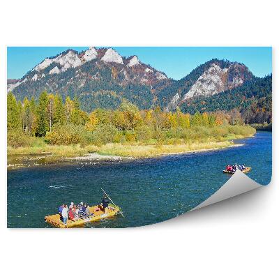 Papier peint Rafting Sur Le Danube Pieniny Au Début De L'automne